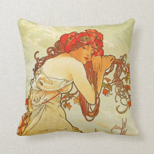 Coussin d'été d'Alphonse Mucha