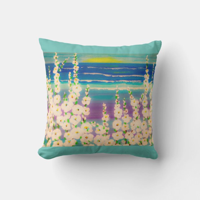 Coussin d'été Hollyhock (Recto)