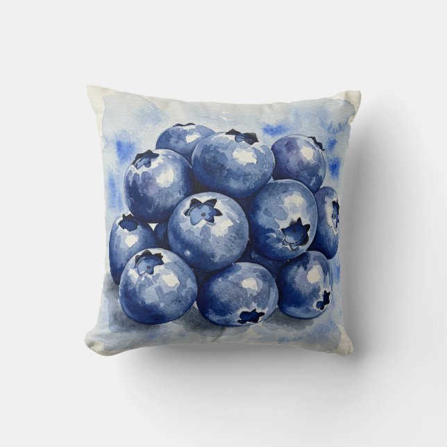 Coussin d'été myrtilles (Recto)