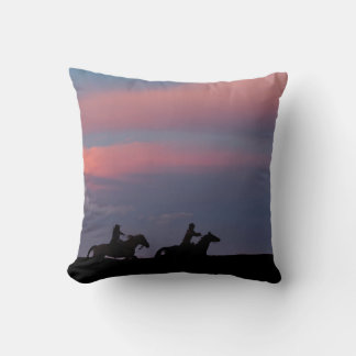 Coussin Deux cavaliers, un horizon