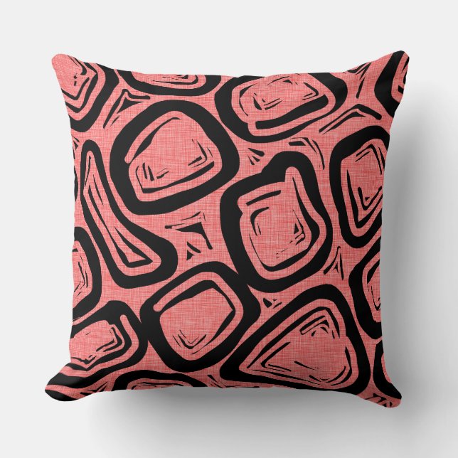 Coussin Deux conceptions Formes atomiques modernes du mili (Recto)