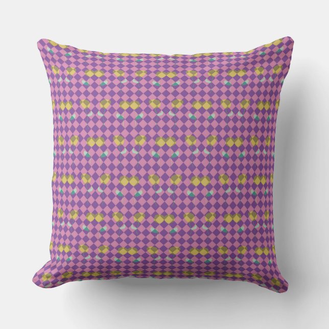 Coussin Deux fleurs diamants (Recto)