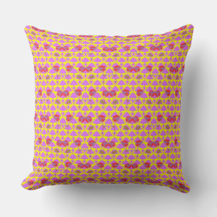 Coussin Deux Fleurs Roses