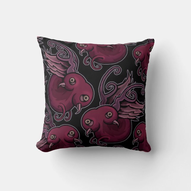 Coussin Deux ont dirigé des moineaux (Recto)