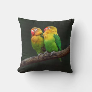 Coussin Deux tourterelles sur une branche