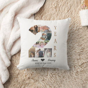 Coussin Deuxième anniversaire de mariage