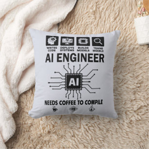 Coussin Développeur Programmeur Codeur Ingénieur en Intell