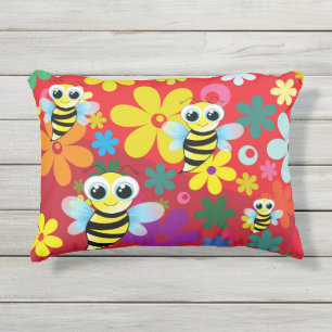 Coussin D'extérieur Abeilles heureuses