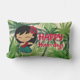 Coussin D'extérieur Aloha Honeys Noël Fête Hula Fille Palmiers