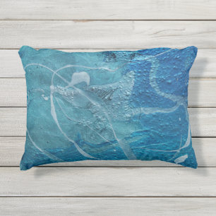 Coussin D'extérieur Aqua abstrait