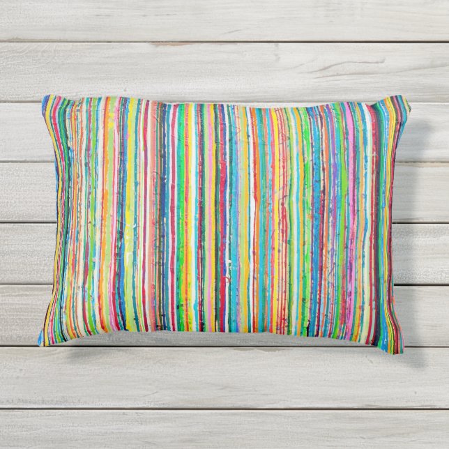 Coussin D'extérieur Arc-en-ciel Rouleau extérieur Jeu d'oreiller (Dos)