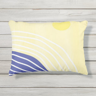 Coussin D'extérieur art abstrait moderne