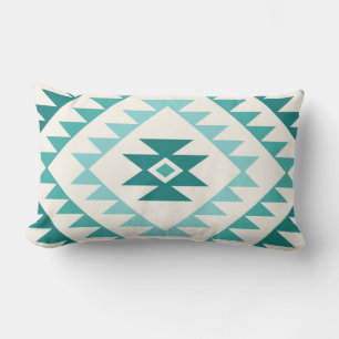 Coussin D'extérieur Aztec Diamond Motif Design Tee & Crème