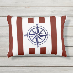 Coussin D'extérieur Bandes avec boussole