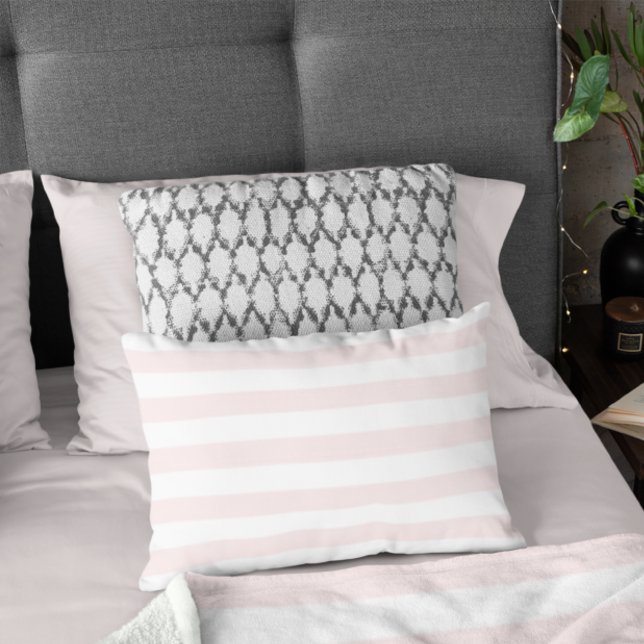 Coussin D'extérieur Bandes roses (Créateur téléchargé)