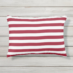 Coussin D'extérieur Bandes rouges en gras   Mélange et correspondance