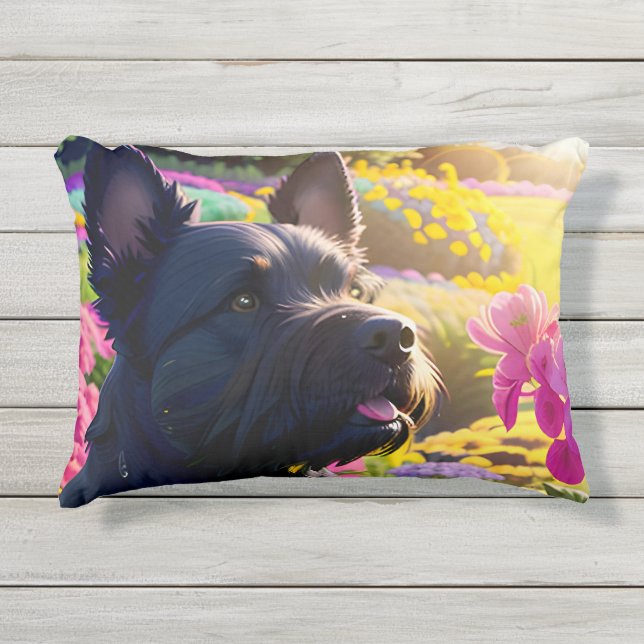 Coussin D'extérieur Beau écossais Terrier Chien deux (Devant)