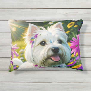 Coussin D'extérieur Beau Westie Chien Deux