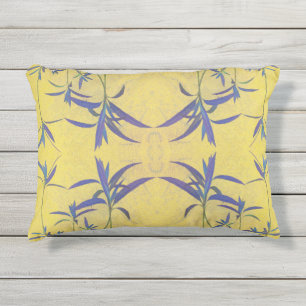 Coussin D'extérieur Bleu et jaune rustiques