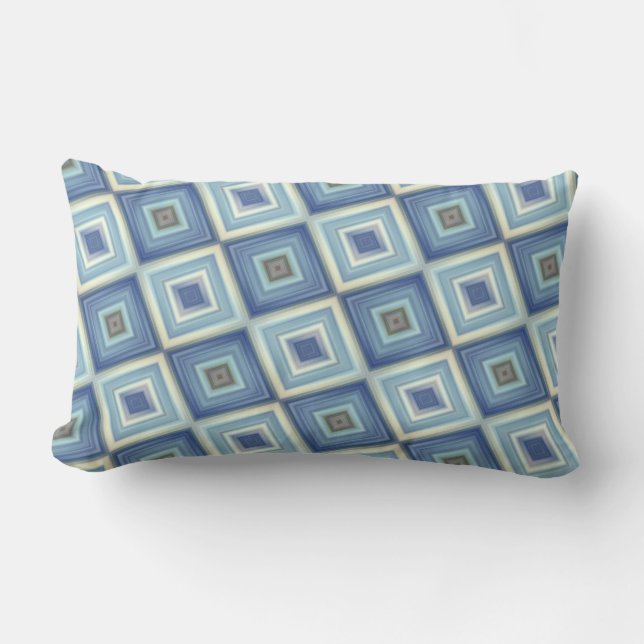 Coussin D'extérieur Bleu et or (Recto)