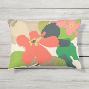 Coussin D'extérieur Blocs de couleurs du jardin floral