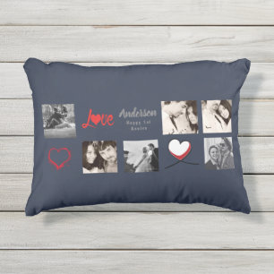 Coussin D'extérieur Cadeau de collection photo moderne - Mariage, Anni