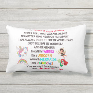 Coussin D'extérieur Cadeau personnalisé pour Grand-Enfants
