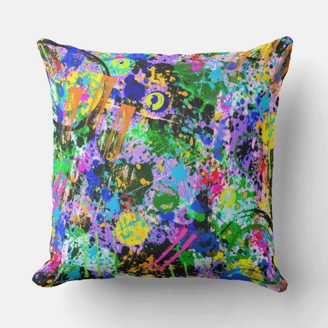 Coussin D'extérieur Carnaval de Graffiti (Recto)