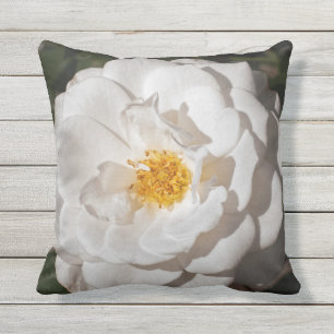 Coussin D'extérieur Carreau extérieur de rose blanc