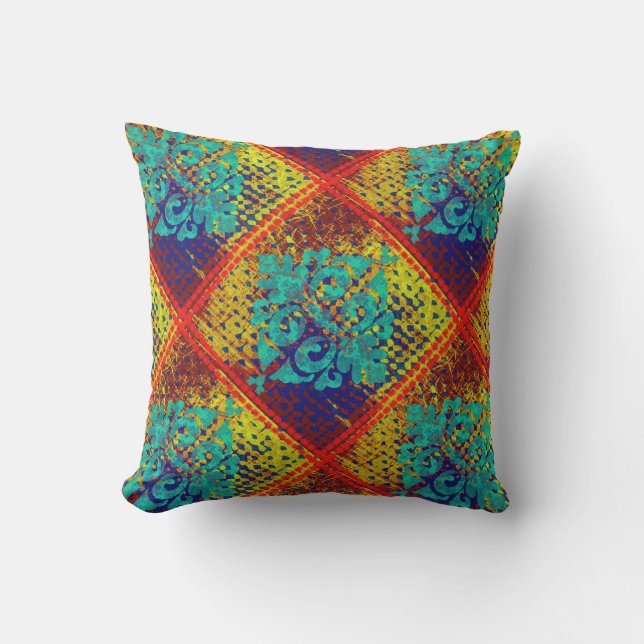 Coussin D'extérieur Carrelage marocain diagonal (Recto)