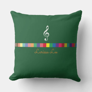 Coussin D'extérieur coloré, cool & musique personnalisée inspirée