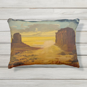 Coussin D'extérieur Coucher de soleil sur Monument Valley, par Gary Po