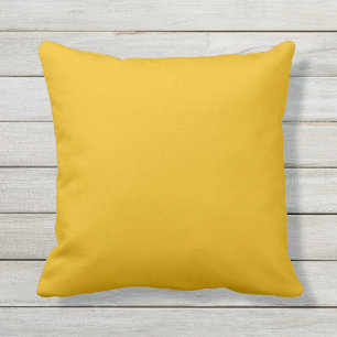 Coussin D'extérieur Couleur uni jaune orange épice moutarde ocre