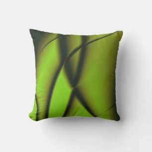 Coussin D'extérieur Design fractal vert unique