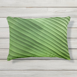 Coussin D'extérieur Diagonale Feuille Verte