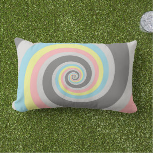Coussin D'extérieur Drapeau de fierté Demiflux Spirale Abstraite Groov