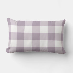 Coussin D'extérieur En vichy violet À damiers Motif