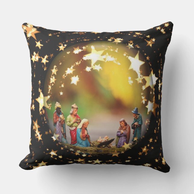 Coussin D'extérieur Étoiles de Vierge Marie de huche de scène de (Recto)
