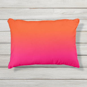 Coussin D'extérieur Fade couleur couleur de l'ombre rose néon orange e