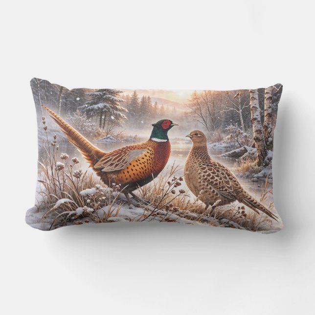 Coussin D'extérieur Faisan  (Recto)