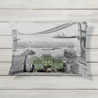 Coussin D'extérieur Ferry New York de Catharine de pont de Manhattan