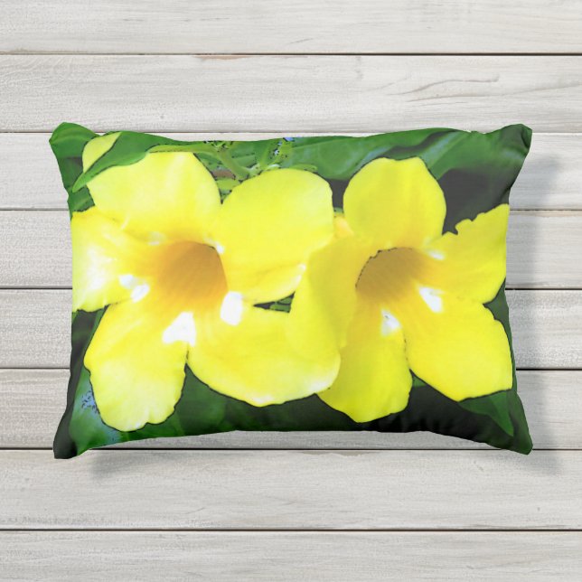 Coussin D'extérieur Fleurs d'or (Devant)