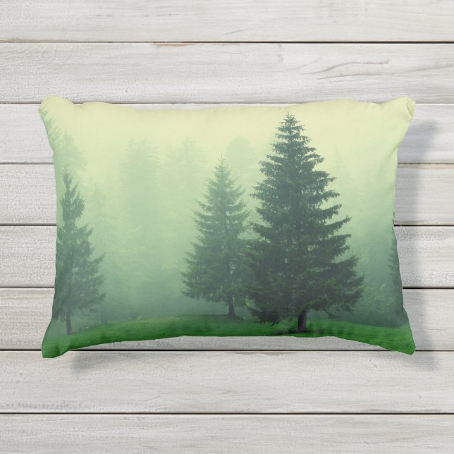 Coussin D'extérieur Forêt de pins (Devant)