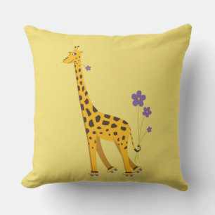 Coussin D'extérieur Girafe de patinage à roulettes