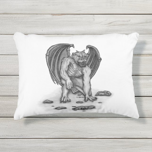 Coussin D'extérieur Golem Gargoyle (Devant)