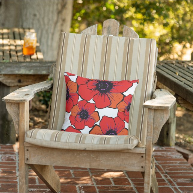 Coussin D'extérieur Gras Rouge orange (Chaise)