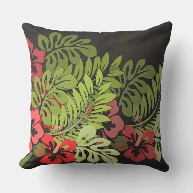 Coussin D'extérieur Hawaii Aloha Flower Art Print (Recto)
