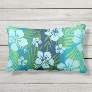Coussin D'extérieur Hibiscus tropicaux Kalani Tie Dye réversible - Tu