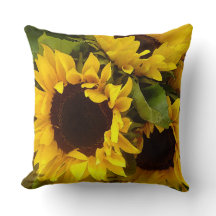 Illustration à la maison moderne de tournesols