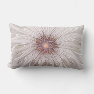 Coussin D'extérieur Imaginaire Floral, Abstraite Fleur Pastel Moderne